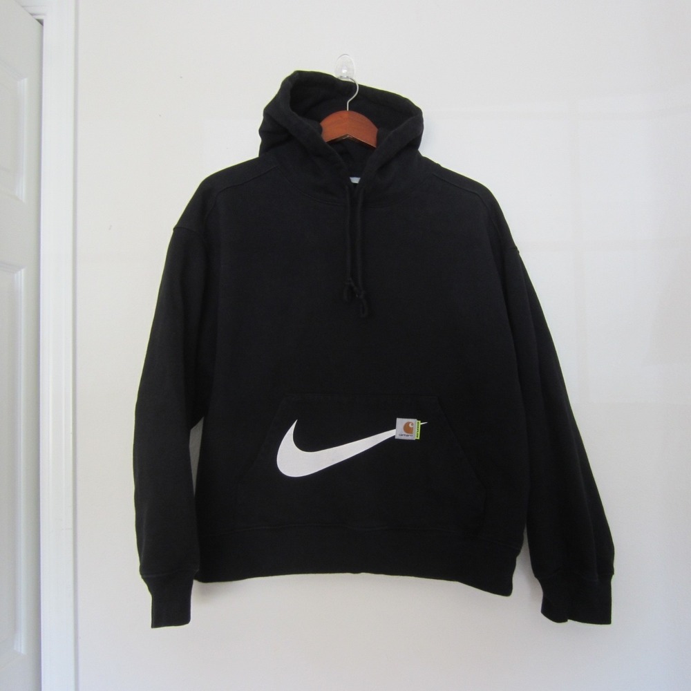 Nike x Carhartt WIP SURPLUS Sydney Exclusive Hoodie Size M Black Heavyweight HTF